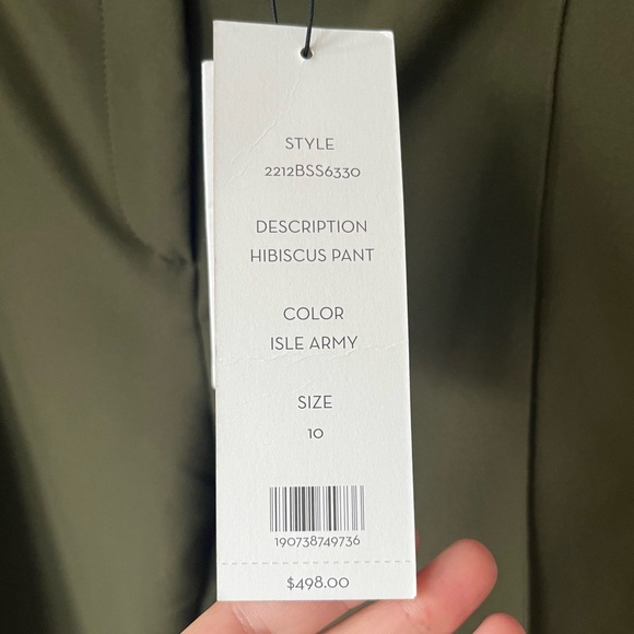 Olive Green Women's Pants - Picture 6 of 10